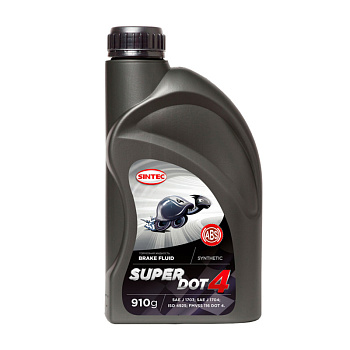 Тормозная жидкость SINTEC SUPER DOT-4  0.5л. (455г)  (синтек) (Обнинскоргсинтез)
