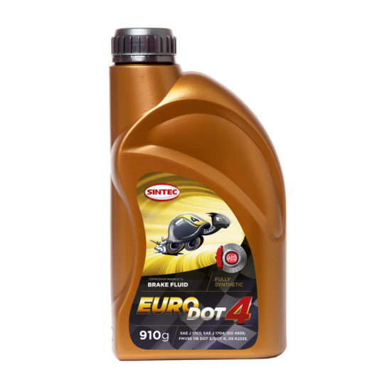 Тормозная жидкость SINTEC EURO DOT-4  0.5л. (455г)  (синтек) (Обнинскоргсинтез)