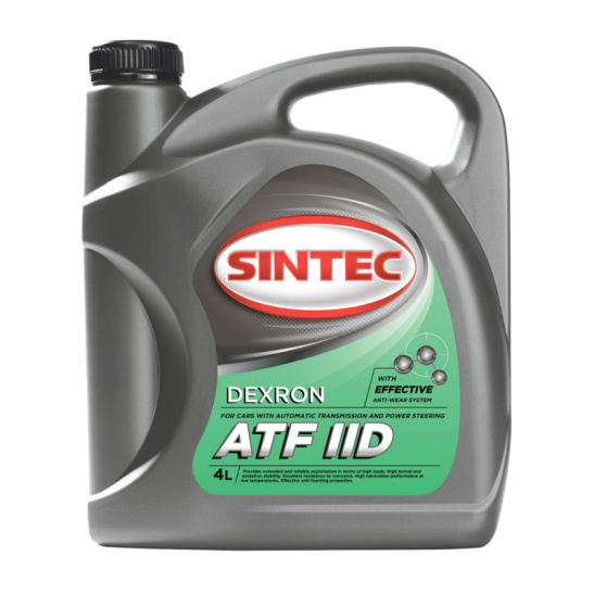 Масло трансмиссионное Sintec ATF II D, 4 л, минеральное, для АКПП, ГУР
