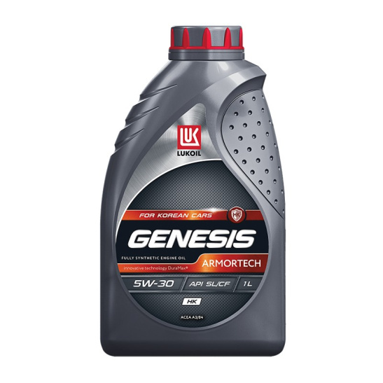 Масло моторное ЛУКОЙЛ GENESIS ARMORTECH HK A3/B4 SAE 5W30, 1 л, API SL/CF, синтетическое