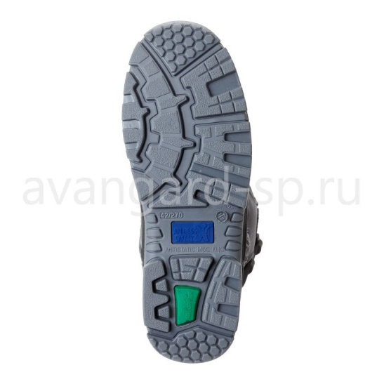 Сапоги мужские "Компо Лайт" КП; ПУ/ТПУ, р.40 цв.черно-серый