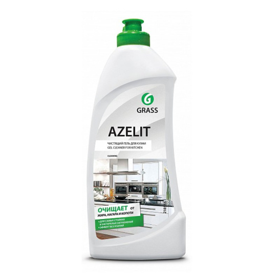 Чистящее средство (гель) для кухни удаляет жир,нагар,копоть,пригоревшую пищу 218555 «Azelit» 500мл Грасс(Grass) 