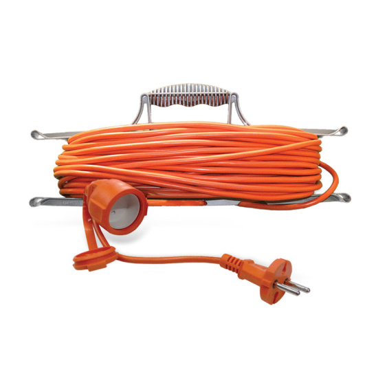 Удлинитель-шнур (на рамке) Универсал (9632794) 1 место 40м 10А 2200Вт IP54 ПВС 2*1 