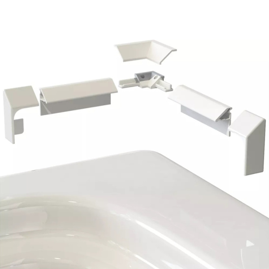 Бордюр для ванны Литер П белый (KDP 195/20)