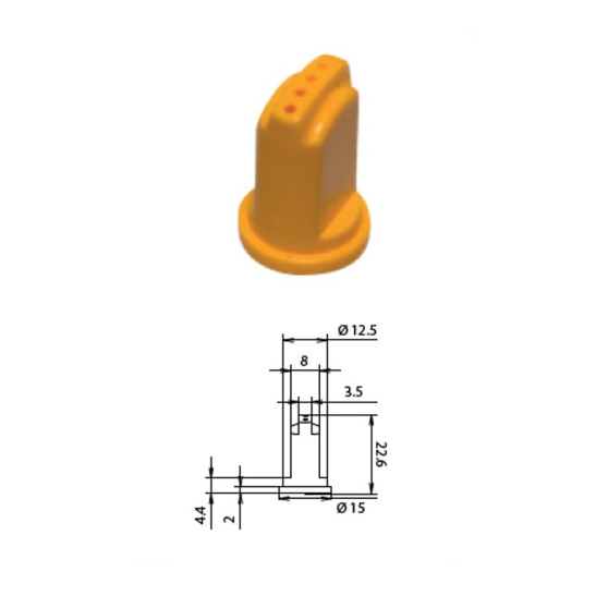 KR5 06 (8259577) РАСПЫЛИТЕЛЬ ПЯТИСТРУЙНЫЙ ДЛЯ ЖИДКИХ УДОБРЕНИЙ (КАС) 