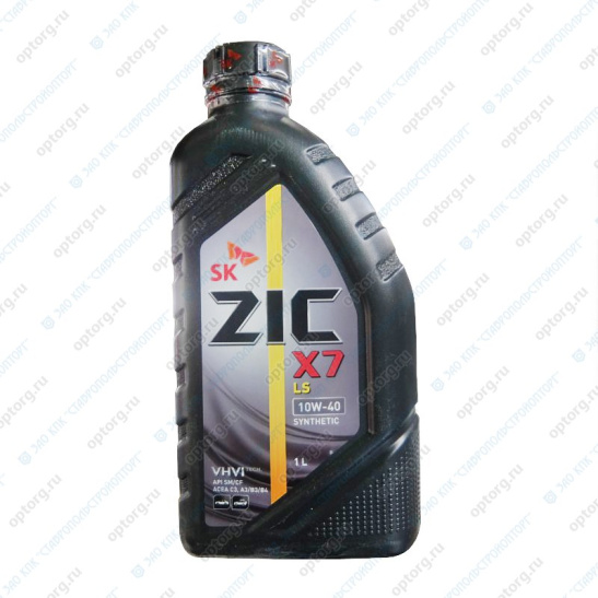 Масло моторное ZIC X7 LS, С3, SAE 10W40, 1 л, API SN/CF, синтетическое