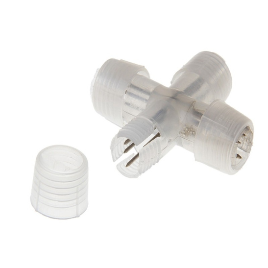 Соединитель Х-образный для дюралайта 2-жил