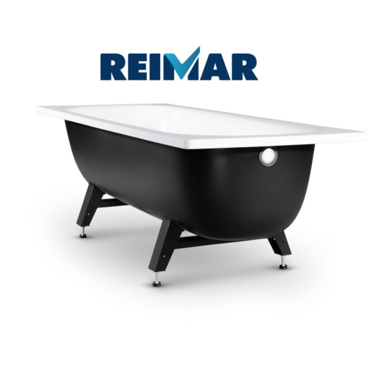Ванна стальная 1500x700x400 мм, белая, Reimar, полимерная,  ножки в комплекте, г. Екатеринбург