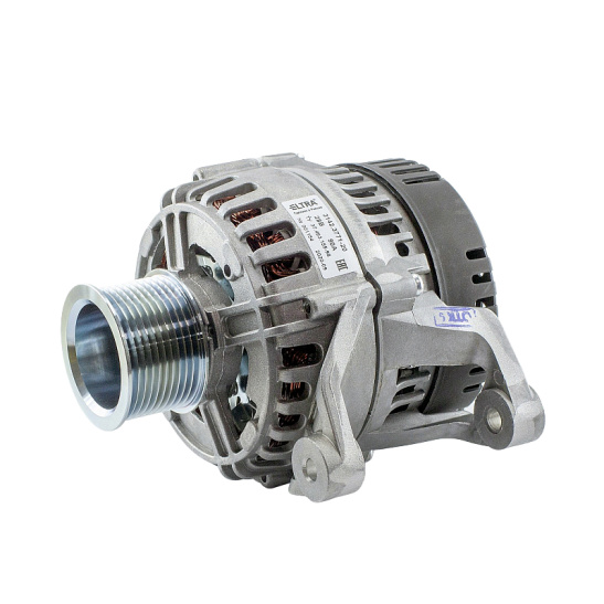 3142.3771-20 ГЕНЕРАТОР КАМАЗ (двигатели 740.30, 740.31 ЕВРО-2, 3, 10-ти ручьевой, крепление - отверстие 10мм.) 28 В 90 А "ELTRA"