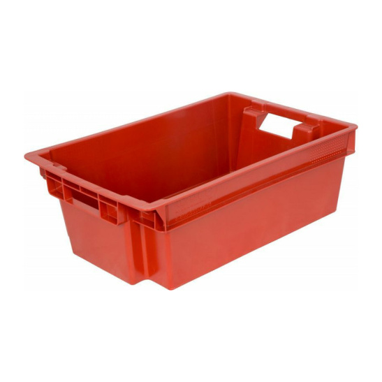 Ящик п/э 600х400х200 1,6кг. сплошной цв. черный арт.206