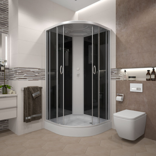Душевая кабина 800x800x2150 мм, Erlit ER3508P-C4-RUS, Россия