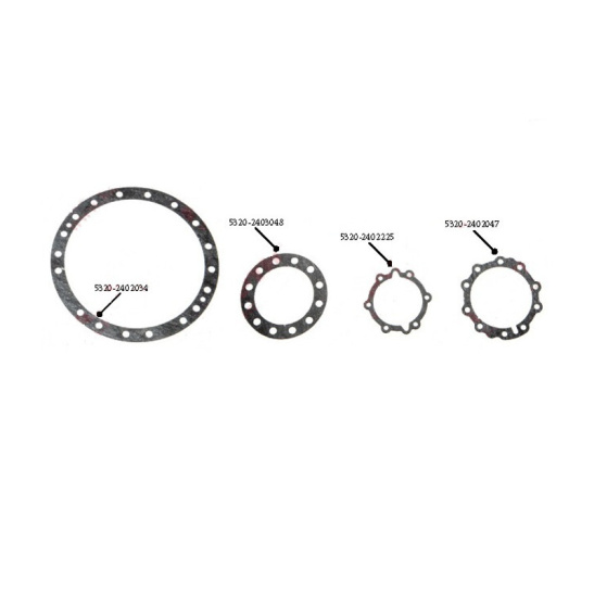 5320-2400000-У ремКОМПЛЕКТ ПРОКЛАДОК ЗАДНЕГО МОСТА КАМАЗ (паронит) 4 наим. КАМРТИ