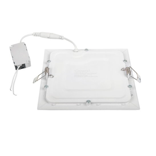 Светильник светодиодный General ДВО (413500) GLP-SW13 квадрат 18Вт 6500К 1386Лм встраиваемый IP40