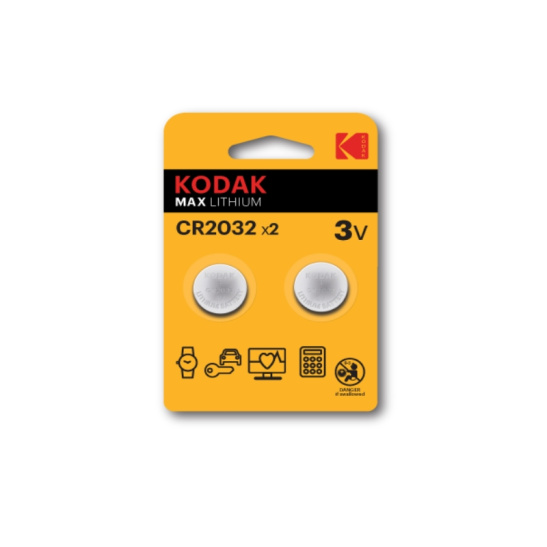 Батарейка Kodak CR-2032 BL-2, 3 В