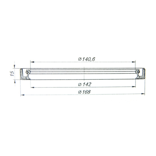 65115-3104018 МАНЖЕТА (сальник) 142*168 ЗАДНЕЙ СТУПИЦЫ ВНУТРЕНЯЯ (БЕЗ КРЫШКИ, 142х168) Ростар