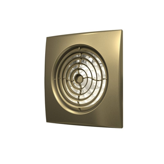Вентилятор  настенный ERA AURA 5C champagne d125, клапан