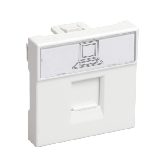 Розетка РКИ-20-00-П информационная RJ-45 UTP кат.5е (на 2 модуля) ПРАЙМЕР ИЭК