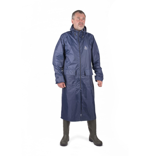Плащ влагозащитный "Тайфун" "WaterWay" р.60-62(120-124) рост 5/6(182-188) цв.темно-синий