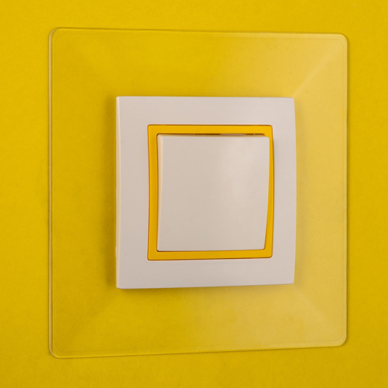 Декоративная накладка под выключатель прозрачная ЮЛИГ.735212.410-01 Светоприбор