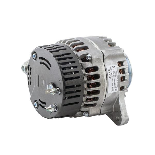 5122.3771-20 ГЕНЕРАТОР ГАЗ, УАЗ (двигатель УМЗ-4213.10, 421.10, 4215.10, 4216.10, 4217.10) (одноручьевый шкив, ремень 13 мм.) 14 В 110 А "ELTRA"