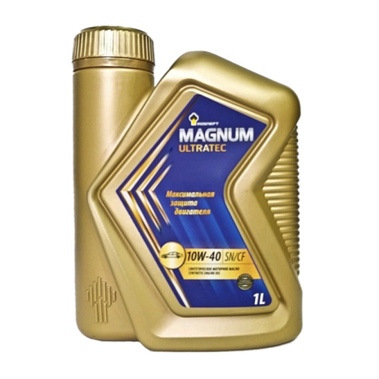 Масло моторное Роснефть Magnum Ultratec (A3/B4) SAE 10W40, 1 л, API SN/CF, синтетическое