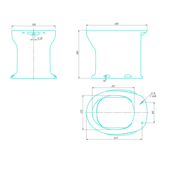 Унитаз "Дачный" с сиденьем Стандарт (г. Волгоград)