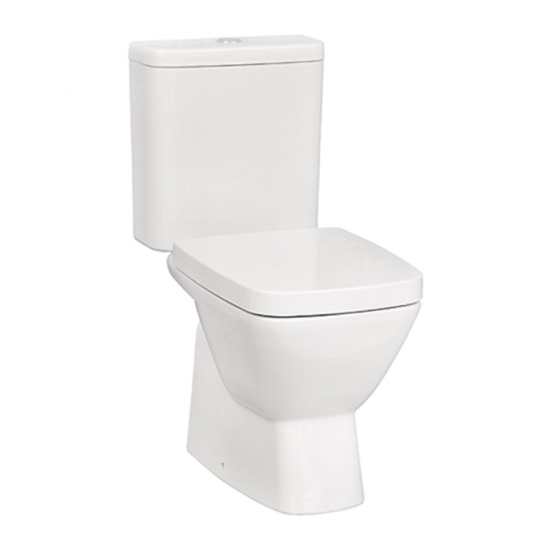 Унитаз-компакт Santek Нео, 1WH302187, горизонтальный выпуск, двухрежимная  арматура OLIVEIRA, нижний  подвод, сиденье