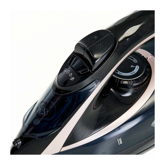 Утюг электрический DELTA LUX DE-3001   черный с бронзовым