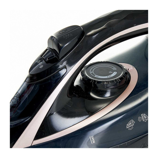 Утюг электрический DELTA LUX DE-3001   черный с бронзовым