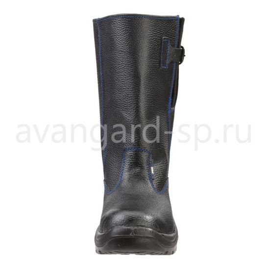 Сапоги "Легион" ПУ иск.мех р.40 цв.черный-василек 071242