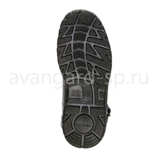 Сапоги "Легион" ПУ иск.мех р.45 цв.черный-василек 071242