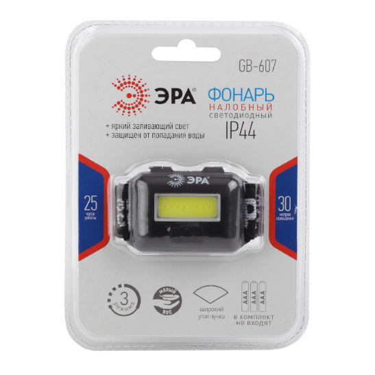 Фонарь ЭРА GB-607 COB LED налобный