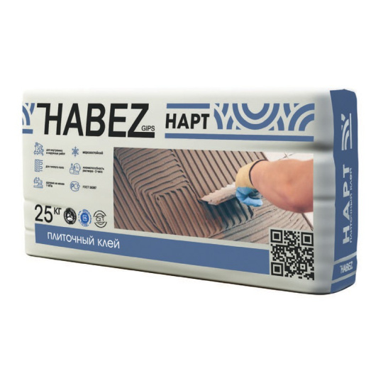 Клей плиточный морозостойкий Habez-Gips "НАРТ", 25 кг, Россия