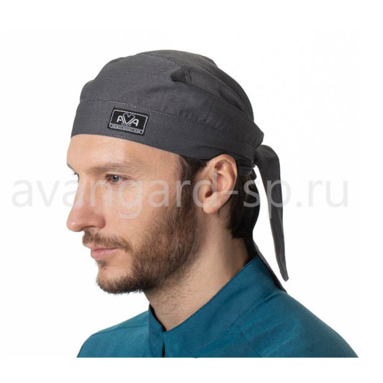 Головной убор "Бандана", р. универсальный, серый меланж