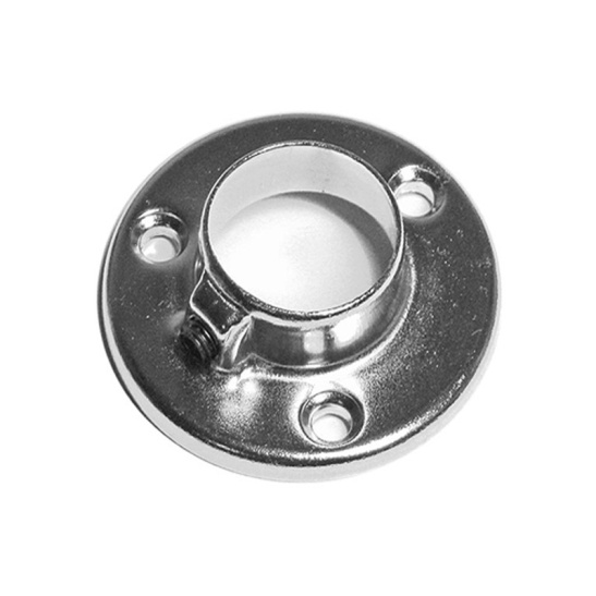 3818 Держатель трубки d=25мм мет сталь, хром