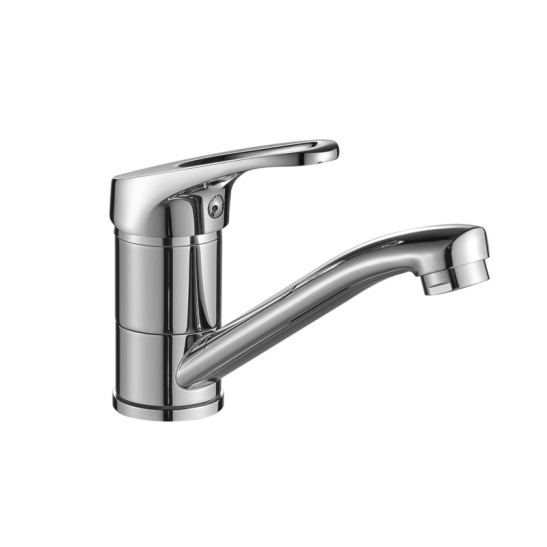 Смеситель для мойки латунный однорычажный с коротким изливом, DR21012, DecoRoom