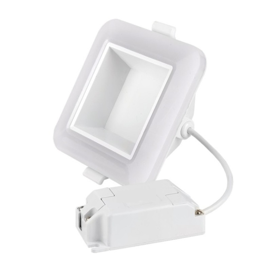 Светильник светодиодный General ДВО (415006) GDL-SW12 квадрат 9Вт 4500К 700Лм встраиваемый IP40