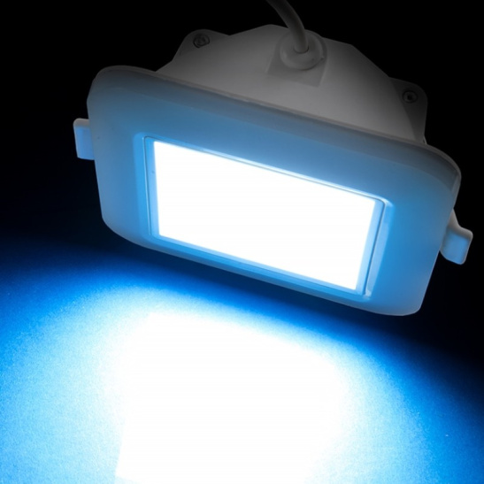 Светильник светодиодный General ДВО (415006) GDL-SW12 квадрат 9Вт 4500К 700Лм встраиваемый IP40