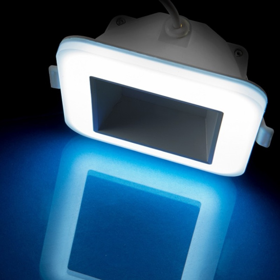 Светильник светодиодный General ДВО (415006) GDL-SW12 квадрат 9Вт 4500К 700Лм встраиваемый IP40