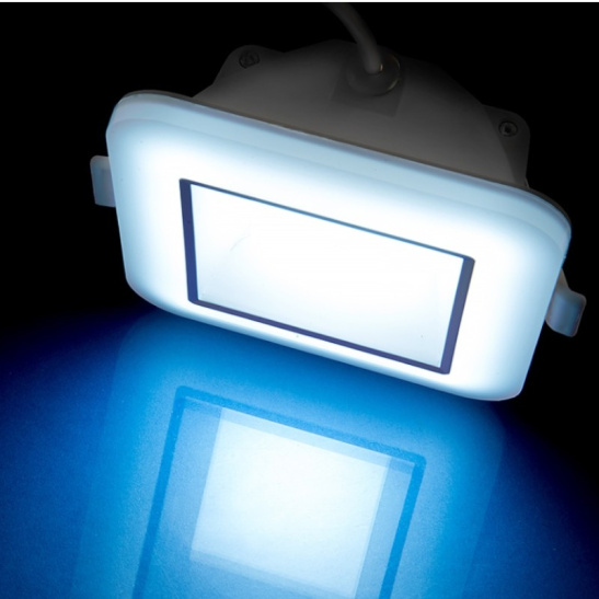 Светильник светодиодный General ДВО (415006) GDL-SW12 квадрат 9Вт 4500К 700Лм встраиваемый IP40