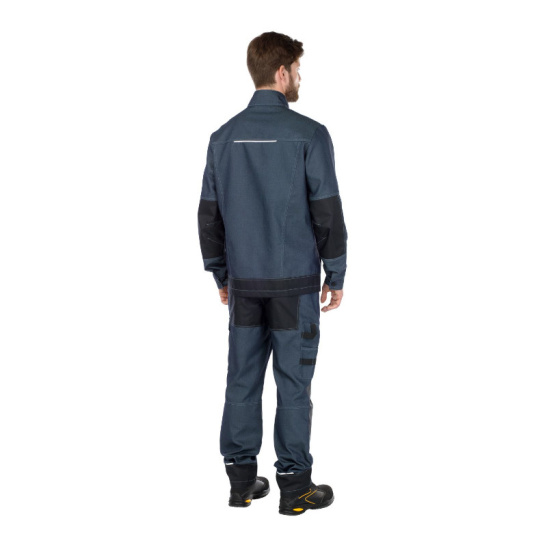 Куртка мужская "Левел", р. 52-54 (104-108) рост 5/6 (182-188), синий с черной отделкой