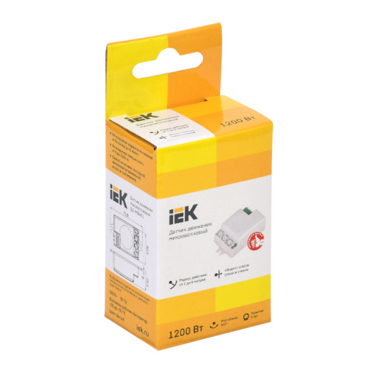 Датчик движения IEK ДД-МВ 401, белый, 500 Вт, LDD11-401MB-500-001