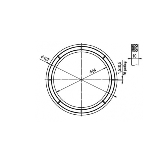 Прокладка 004 (В) (между бачком и унитазом)