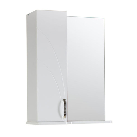 Зеркальный шкаф "Венеция (арт. 45666)", 717x570x230 мм, белый