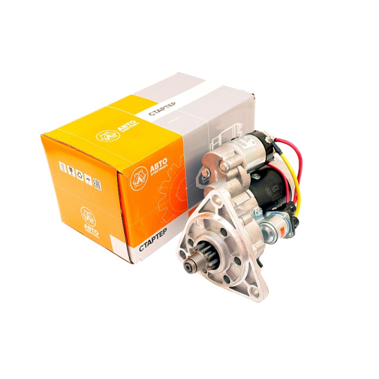 9-192-780М АЕ СТАРТЕР МТЗ, ЗИЛ, ПАЗ, ГАЗ (дизельн.) 24 В 7,0 кВт (редукторный, увелич. мощности, со смещенным редуктором, с доп. реле) "АВТОЭЛЕКТРИКА"