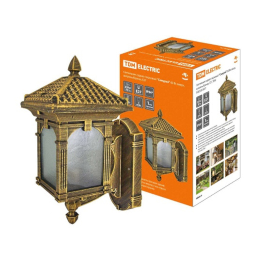 Светильник садово-парковый TDM (SQ0330-0077) "Самурай" вверх 60Вт E27 бронза