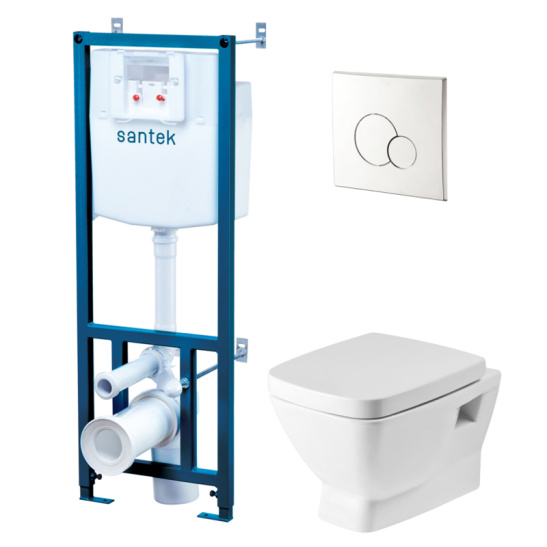 ПЭК НЕО (подвесной унитаз НЕО+инсталляция+кнопка белая+сиденье с микролифтом), 1WH302463, (г. Чебоксары)