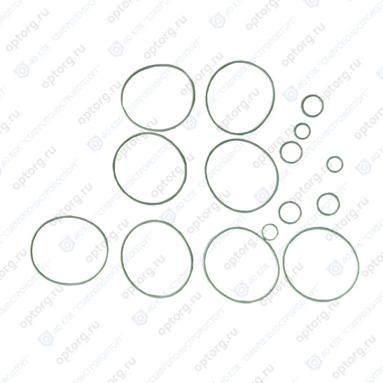 СТР 840-1013001-01 Ремкомплект колец на радиатор водомасляный (ЯМЗ 840/850) (АО "Строймаш") 