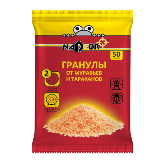 Гранулы от муравьев и тараканов 50гр., GRAN123 Nadzor
