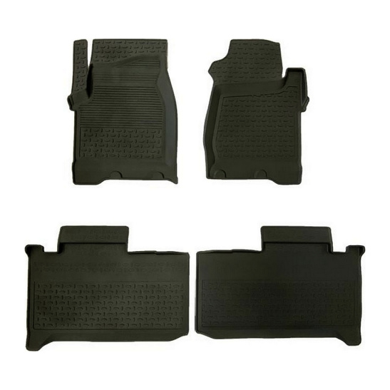 КОВРИКИ САЛОНА УАЗ Патриот/R2/с 11.2014/резина/Seintex/87358/